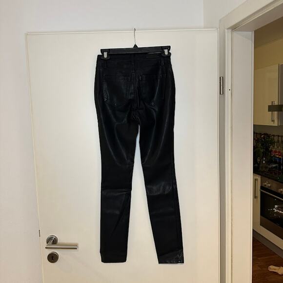 BLANK‎ NYC NWT Spoiler Alert Vegan Leather Mid Rise Skinny Moto Pants Size 24 - Picture 6 of 14